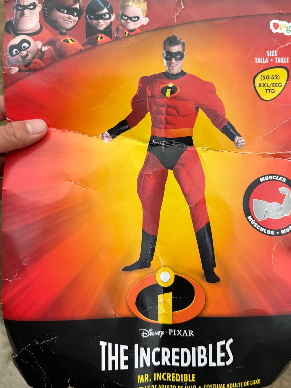 The Incredibles Mr. Incredible MENS Costume - Red and Black